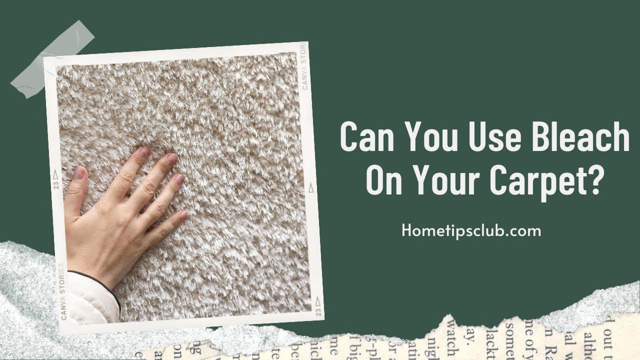 'Video thumbnail for Can You Use Bleach On a Carpet? (What You Need To Know)'