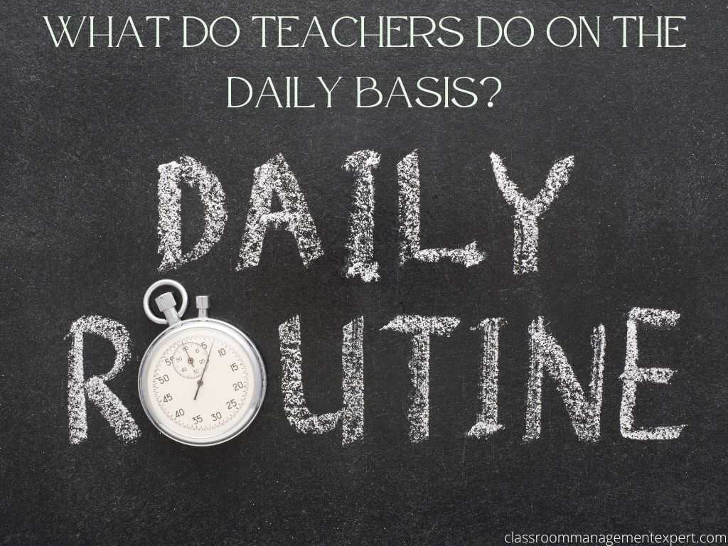 Daily activities for teachers